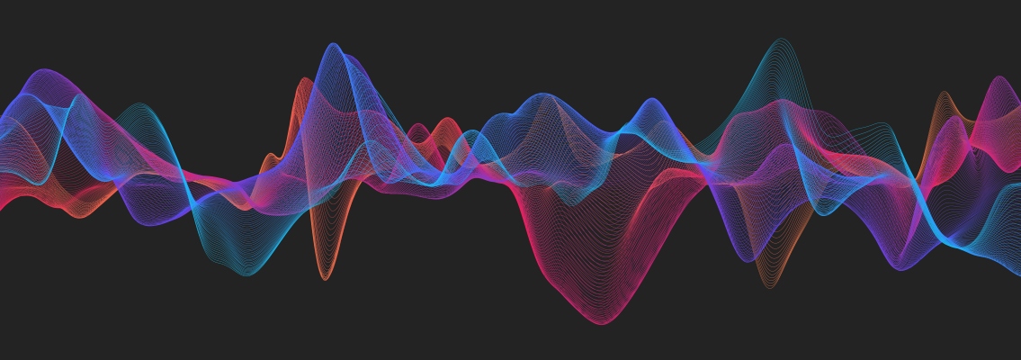 3D audio wave graphic