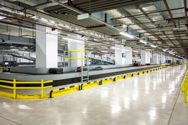 Airport restricted luggage area