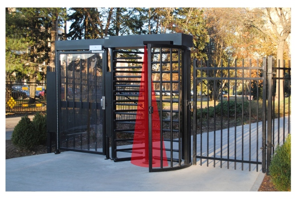 Exterior Turnstile with Sensor Simulation