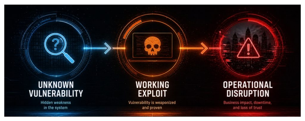 Vulnerability-Exploit-Disruption Graphic