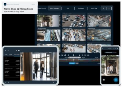 Screenshots of xprotect vms