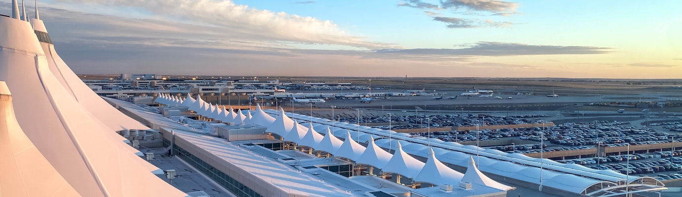 Denver Airport Denver Airport Overlooking Parking and Planes