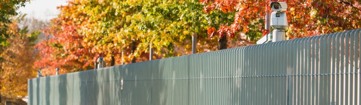 Fence with cameras and sensors 1200×350 Fence with cameras and sensors