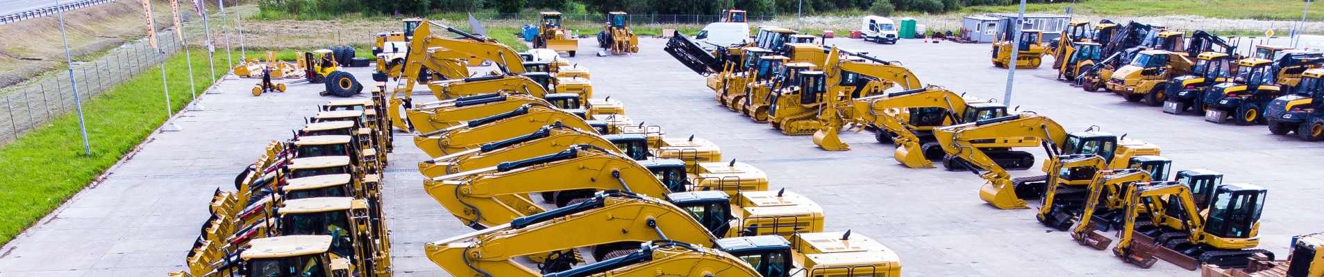 Fenced in construction equipment storage yard 1907×400 Fenced in construction equipment storage yard