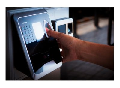 Fingerprint scanner with hand