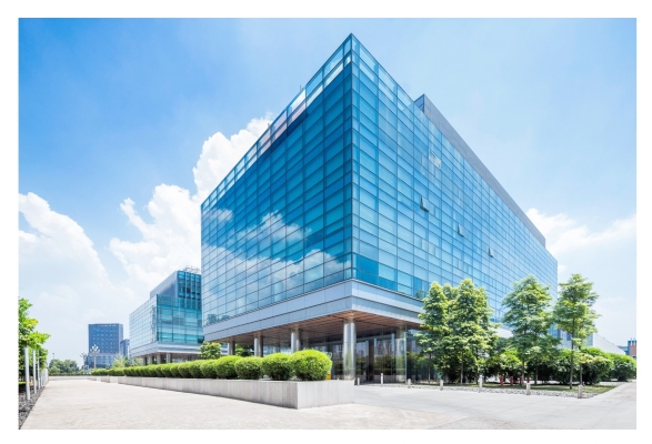 Office complex on a sunny day