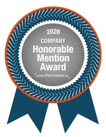 SmartPerimeter Awards_Company_2026 Honorable Mention Award Ribbon_350x453 smartPerimeter_Company_2026 Honorable Mention Award Ribbon