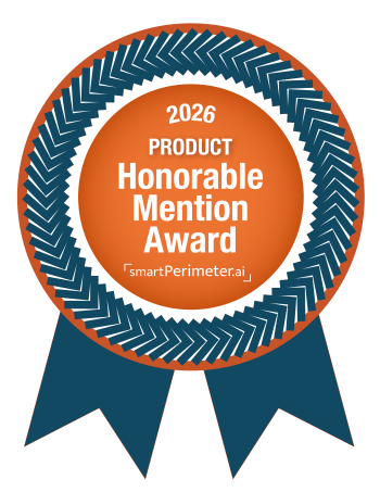 SmartPerimeter_Ribbon_Product_2026 Honorable Mention Award 350×453 SmartPerimeter Product 2026 Honorable Mention Award Ribbon