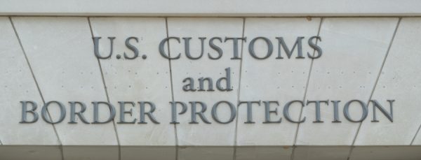 US Customs and Border Protection Building Sign